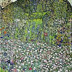 Gustav Klimt Garden Landscape with Hilltop painting